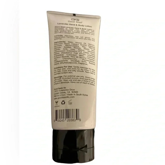 Good Seed Lavender Hand & Body Natural Moisturizing Lotion 3.3 Oz Sealed. - Picture 3 of 4